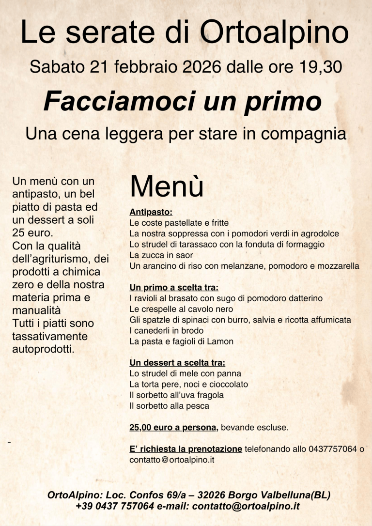 sabato 21 febbraio primi