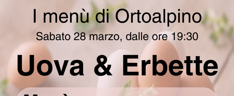 Uova e erbette – 28 marzo 2026