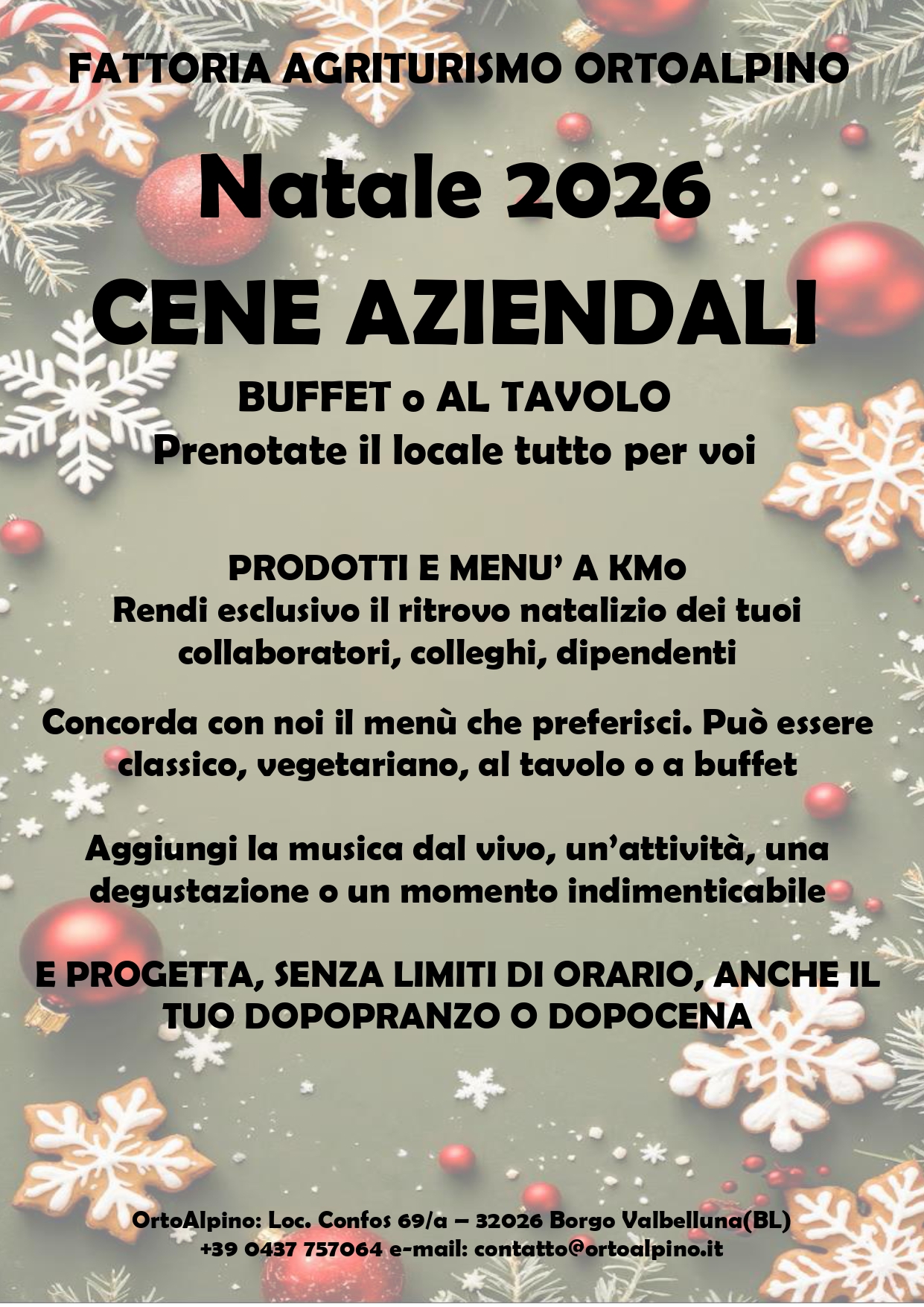Cene aziendali Natale 2026