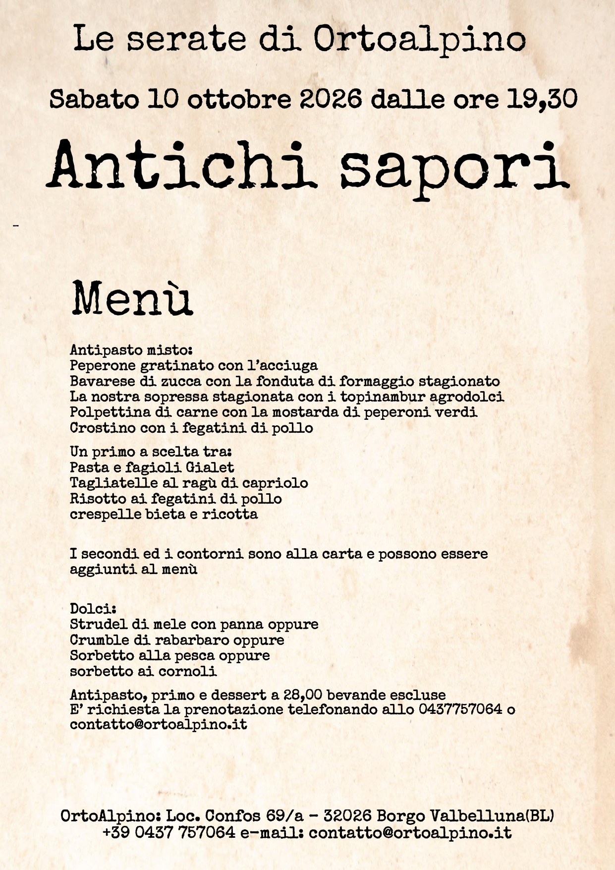 Antichi sapori